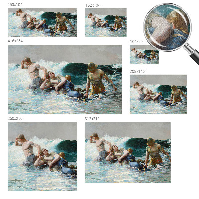 Mural de pared con estampado hermoso combate naval