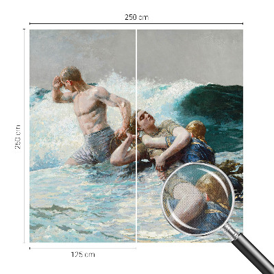 Mural de pared con estampado hermoso combate naval