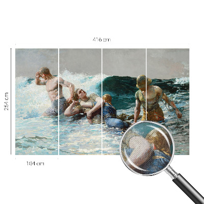 Mural de pared con estampado hermoso combate naval