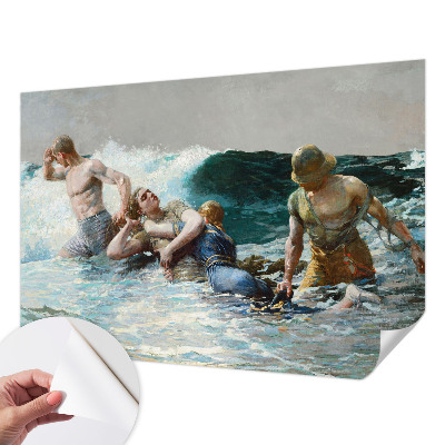 Mural de pared con estampado hermoso combate naval