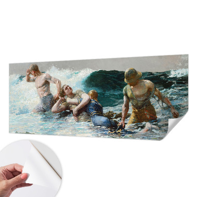 Mural de pared con estampado hermoso combate naval