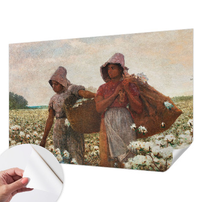 Papel mural texturado decorativo Trabajando en el campo