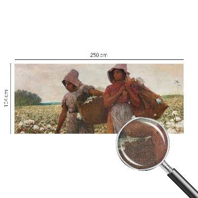 Papel mural texturado decorativo Trabajando en el campo