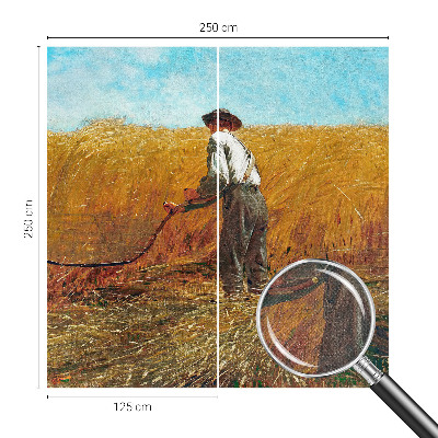 Fotomural decorativo para cabecero de cama con el diseño 'Cosecha bajo el sol' para decorar cabeceros