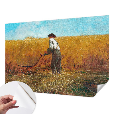 Fotomural decorativo para cabecero de cama con el diseño 'Cosecha bajo el sol' para decorar cabeceros