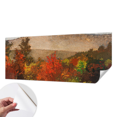 Papel mural con patrón decorativo con motivo otoñal