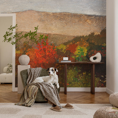 Papel mural con patrón decorativo Panorama otoñal