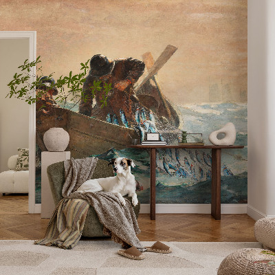 Fotomural decorativo para cabecero de cama Aventura en el mar