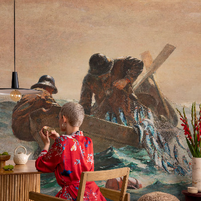 Fotomural decorativo para cabecero de cama Aventura en el mar