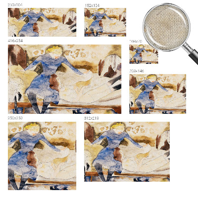 Papel mural con patrón decorativo Paz femenina