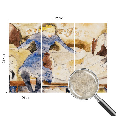 Papel mural con patrón decorativo Paz femenina