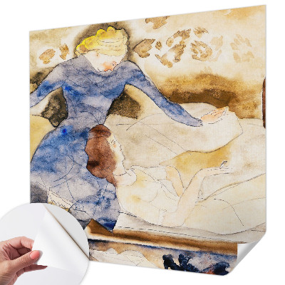 Papel mural con patrón decorativo con diseño 'Paz' de estilo femenino