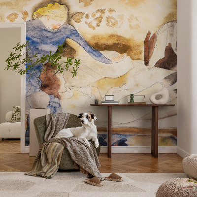 Papel mural con patrón decorativo Paz femenina