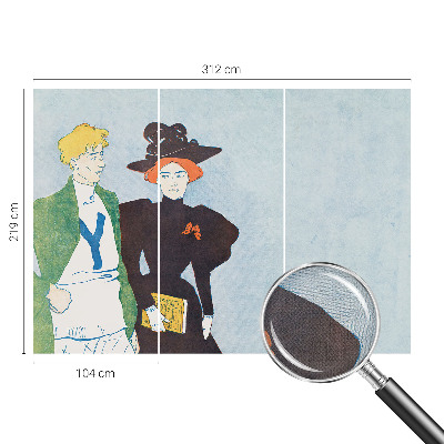 Fotomural decorativo para cabecero de cama Estilo retro