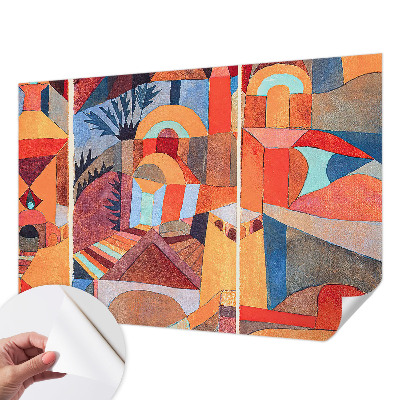 Mural de pared con estampado hermoso Mosaico colorido