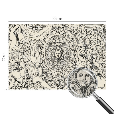 Fotomural decorativo para cabecero de cama Una gran cantidad de adornos