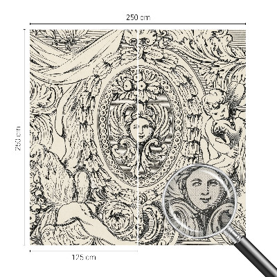 Fotomural decorativo para cabecero de cama Una gran cantidad de adornos