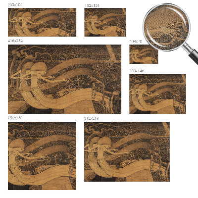 Papel mural texturado decorativo Personajes surrealistas