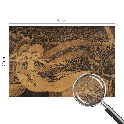 Papel mural texturado decorativo Personajes surrealistas