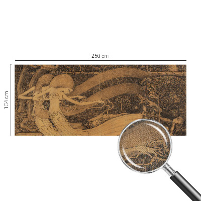 Papel mural texturado decorativo Personajes surrealistas