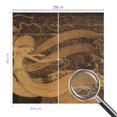 Papel mural texturado decorativo Personajes surrealistas