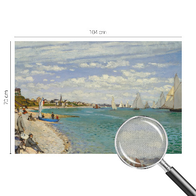 Papel mural con patrón decorativo Paisaje costero