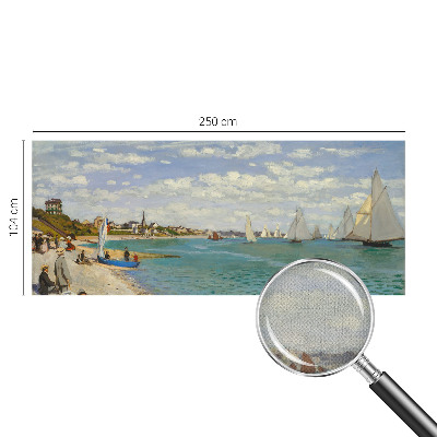 Papel mural con patrón decorativo Paisaje costero