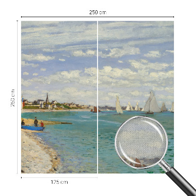 Papel mural con patrón decorativo Paisaje costero