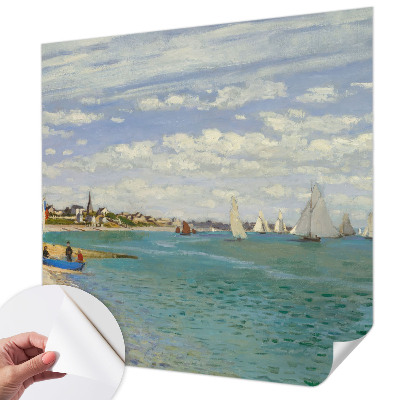 Papel mural con patrón decorativo Paisaje costero