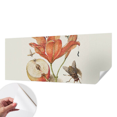 Fotomural decorativo para cabecero de cama con ilustración botánica