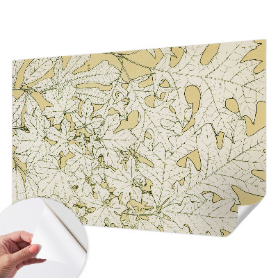 Fotomural decorativo para cabecero de cama con diseño de hojas de árbol