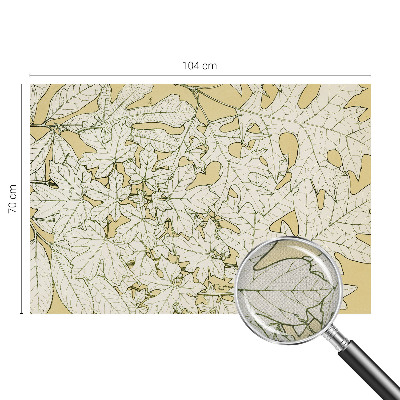 Fotomural decorativo para cabecero de cama hojas de árbol