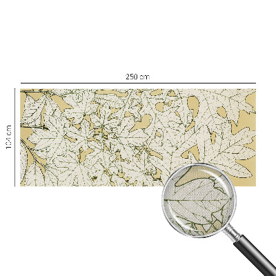 Fotomural decorativo para cabecero de cama con diseño de hojas de árbol