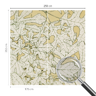 Fotomural decorativo para cabecero de cama hojas de árbol
