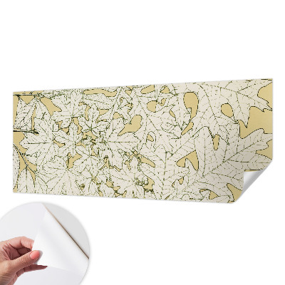 Fotomural decorativo para cabecero de cama con diseño de hojas de árbol