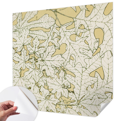 Fotomural decorativo para cabecero de cama con diseño de hojas de árbol