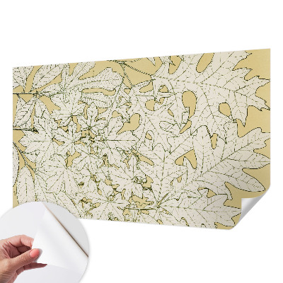 Fotomural decorativo para cabecero de cama con diseño de hojas de árbol