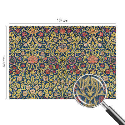 Mural de pared con estampado hermoso con un estampado floral
