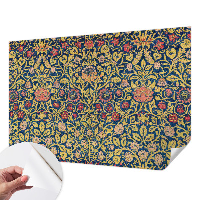 Mural de pared con estampado hermoso con un estampado floral