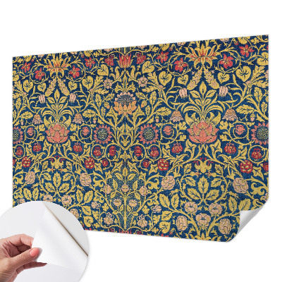 Mural de pared con estampado hermoso con un estampado floral