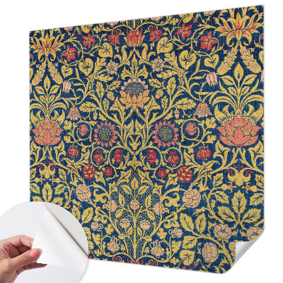 Mural de pared con estampado hermoso con un estampado floral