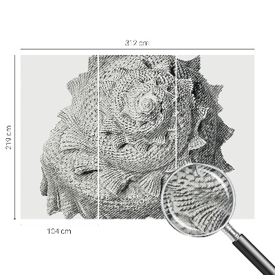 Mural de pared con estampado hermoso El arte de la naturaleza