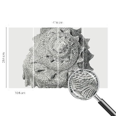 Mural de pared con estampado hermoso El arte de la naturaleza