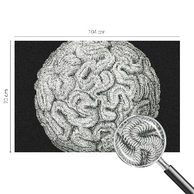 Fotomural decorativo para cabecero de cama Estructura esférica