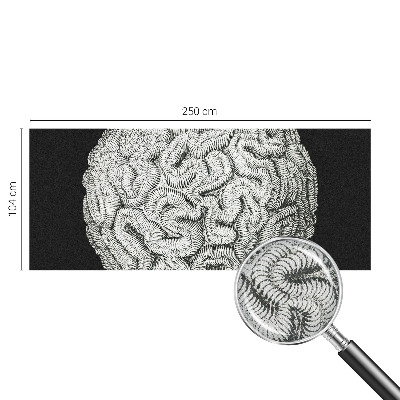 Fotomural decorativo para cabecero de cama Estructura esférica