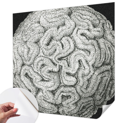 Fotomural decorativo para cabecero de cama con diseño de estructura esférica