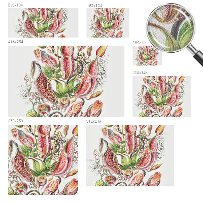 Papel mural texturado decorativo Detalles de la planta