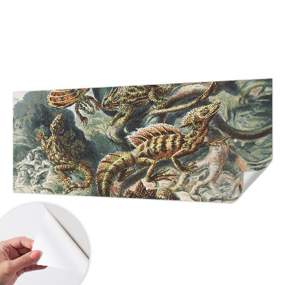 Fotomural decorativo para cabecero de cama Reptiles exóticos