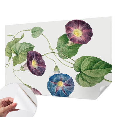 Mural de pared con estampado hermoso con motivo floral que aporta elegancia