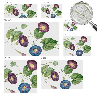 Mural de pared con estampado hermoso Elegancia floral